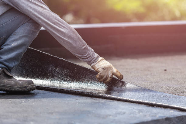 Professional Exterior Waterproofing technician working in Hood, VA
